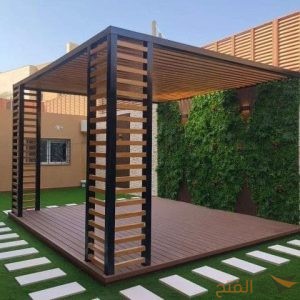 مظلات خشب بلاستيكي