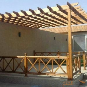 اشكال مظلات خشب بلاستيكي