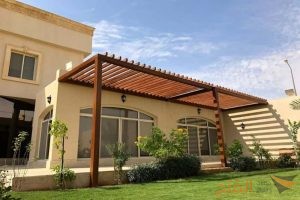 مظلات خشب بلاستيكي