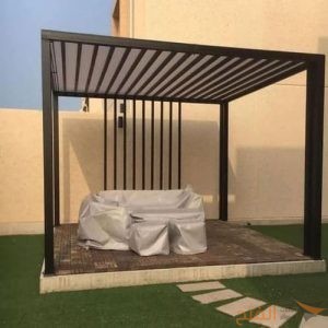 مظلات خشب للحدائق