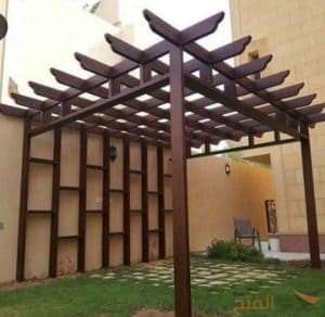 مظلات خشب جلسات