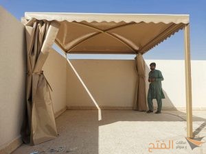 مظلات اسطح خشب بلاستيكي