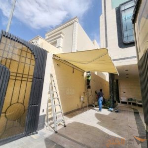 مظلات خشبية مجدولة للمداخل