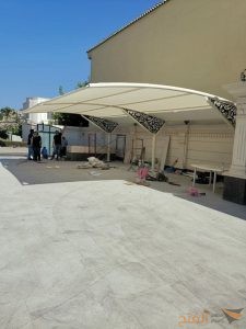 مظلات مواقف سيارات خشب