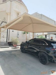 مظلات مواقف سيارات قماش