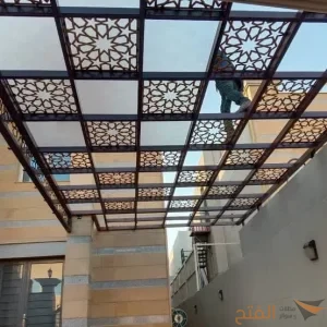 أشكال وتصميمات برجولات حديد