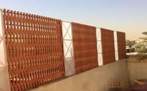 تركيب سواتر خشب بلاستيكي