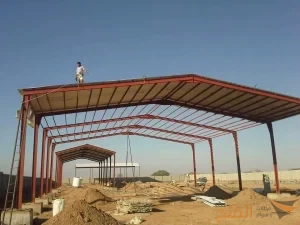 بناء هناجر مستودعات كبيرة